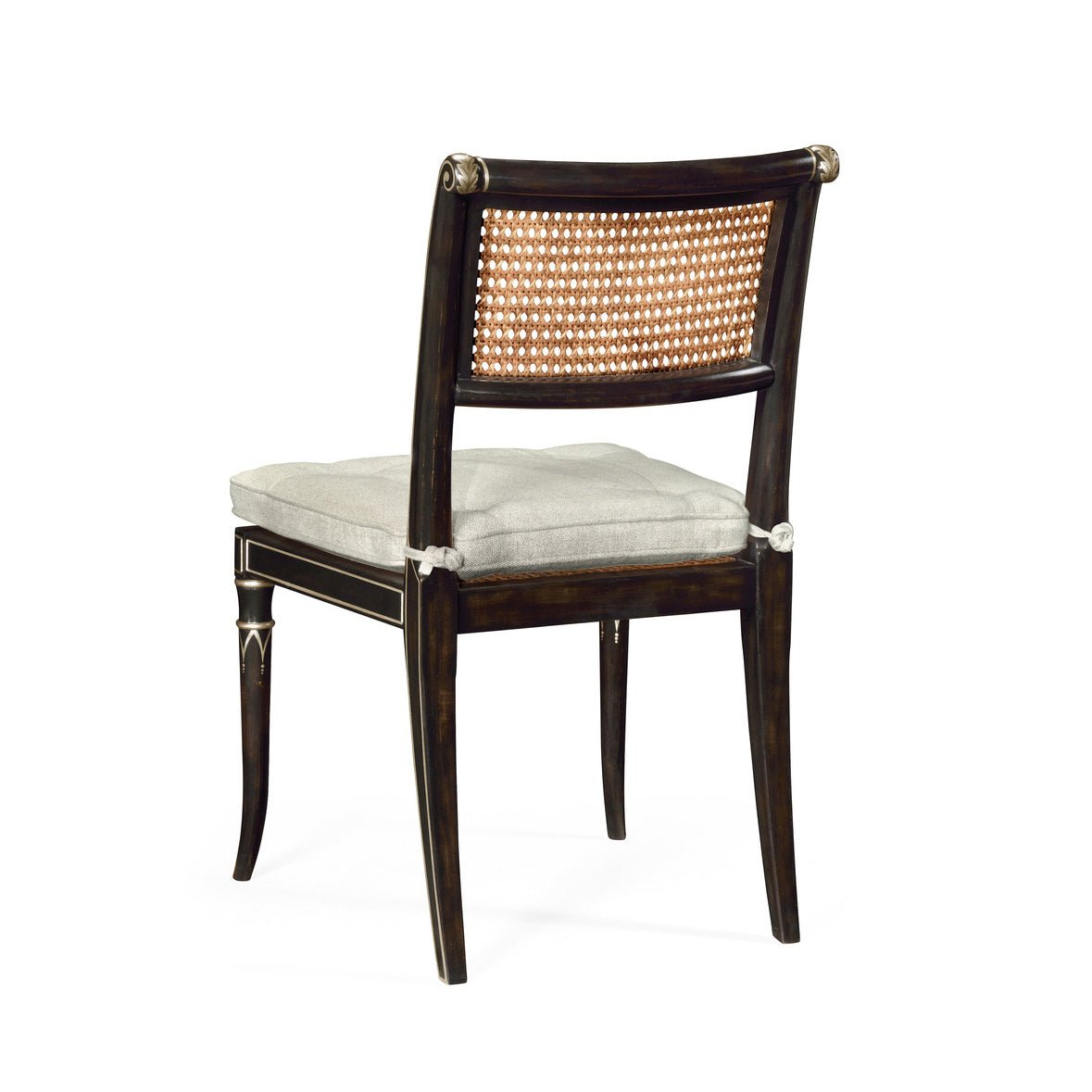 Chaise de salle à manger peinte de style Régence