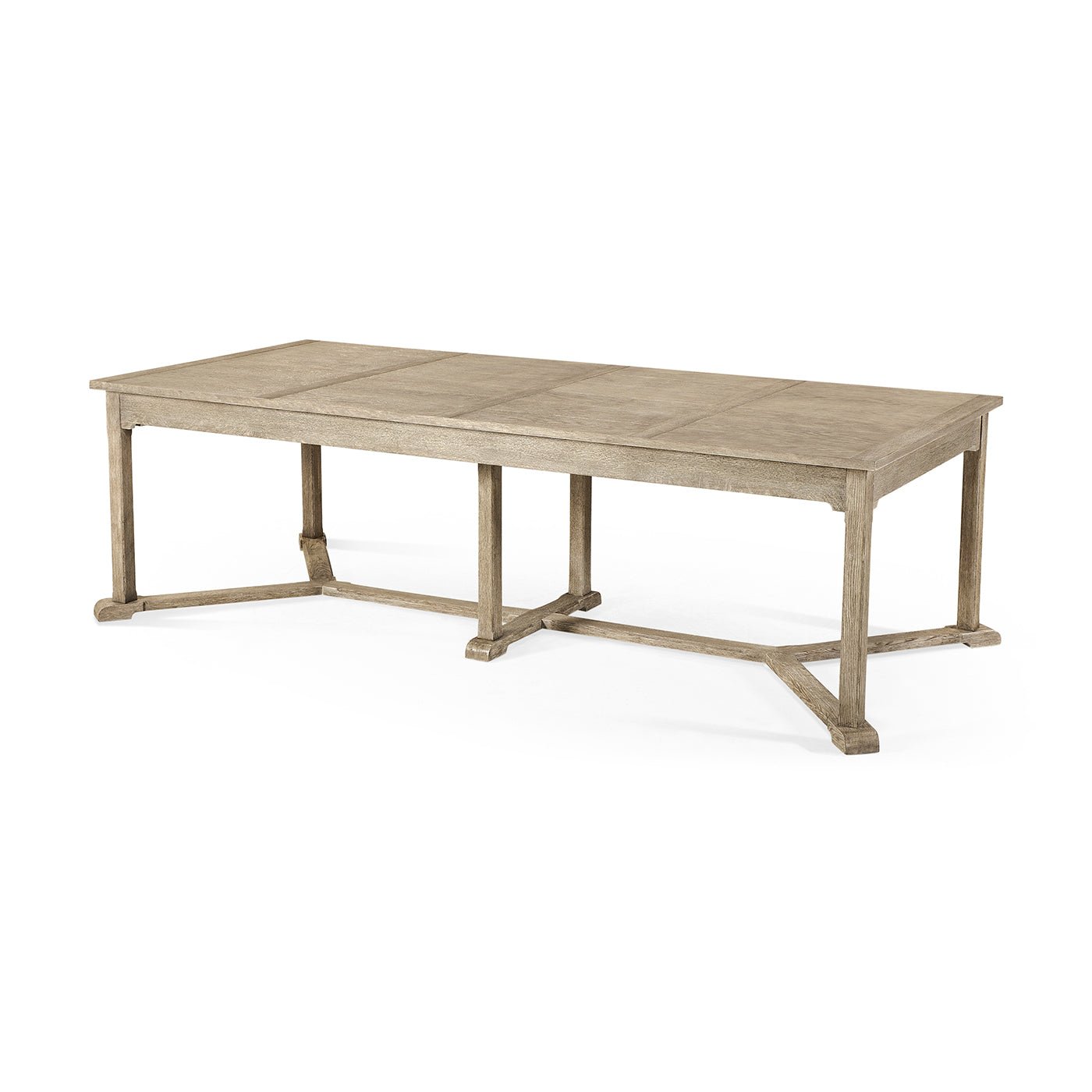 Table à manger extensible rustique en chêne grisé