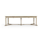 Table à manger extensible rustique en chêne grisé