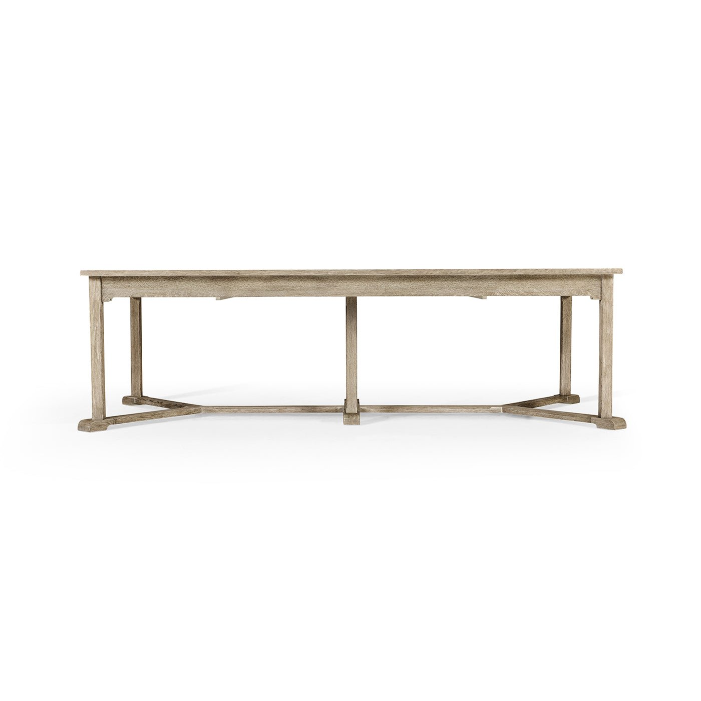 Table à manger extensible rustique en chêne grisé