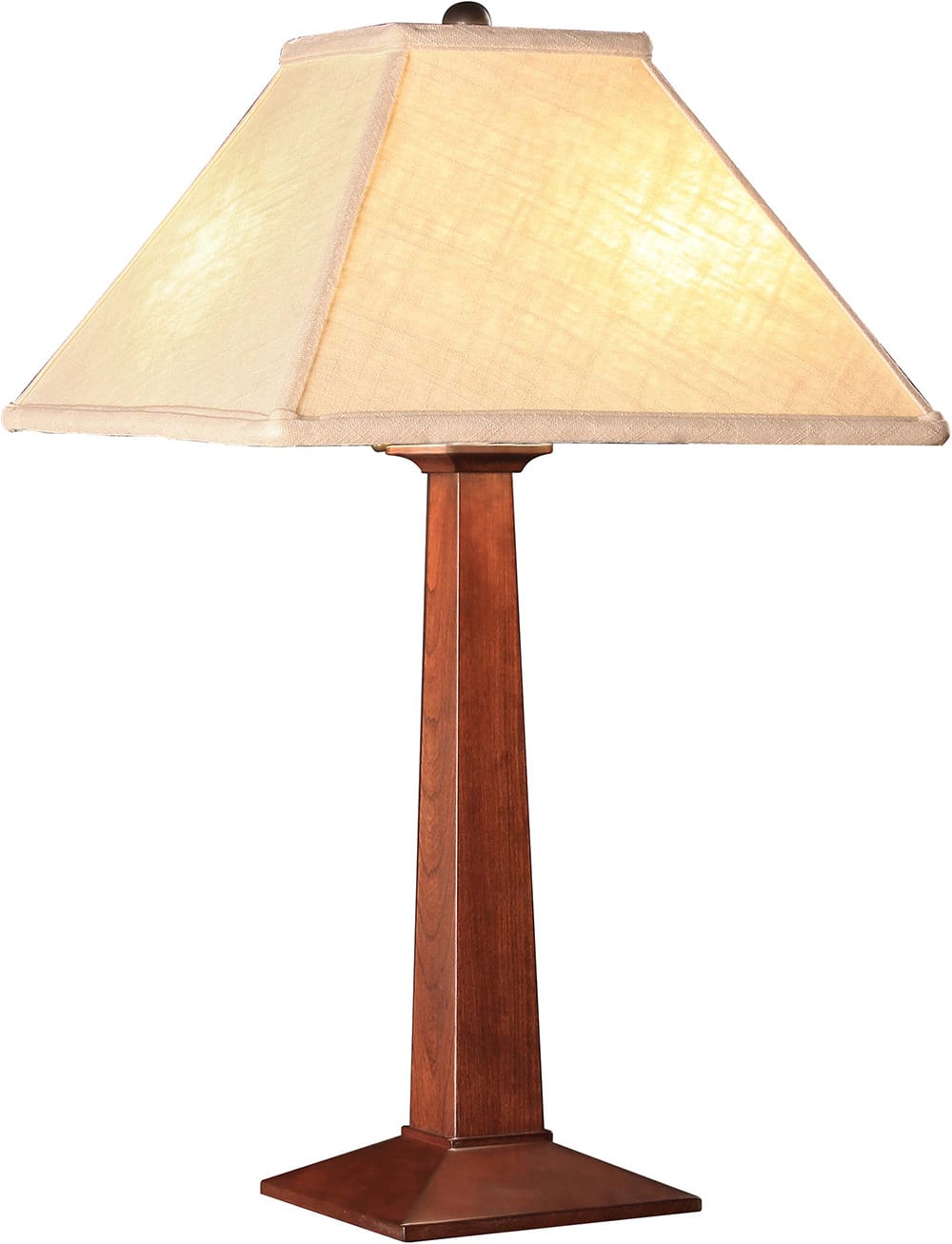 Lampe de table avec abat-jour en lin